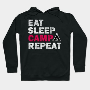 Eat Sleep Camp Repeat - Camping Lovers Gift Hoodie